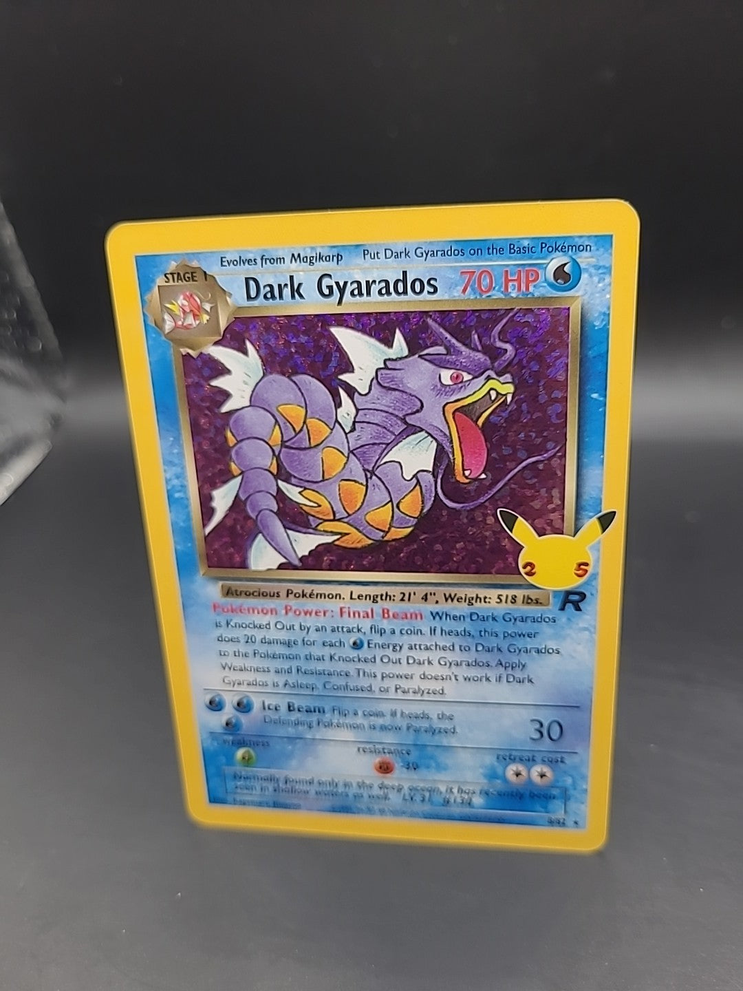 Pokémon TCG Dark Gyarados Holo Card 8/82 Team Rocket 15/82 Celebrations Series