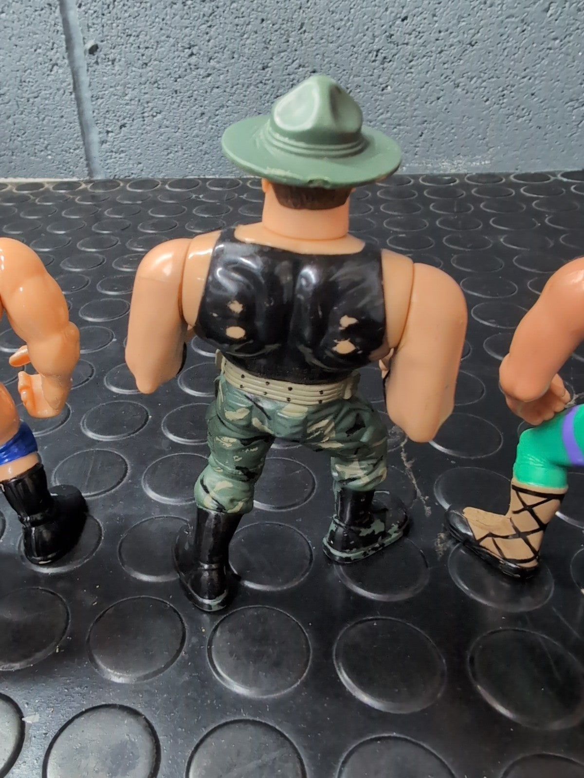 WWF Hasbro Wrestling Figures Jake Roberts, Sgt Slaughter & Hacksaw Jim Duggen
