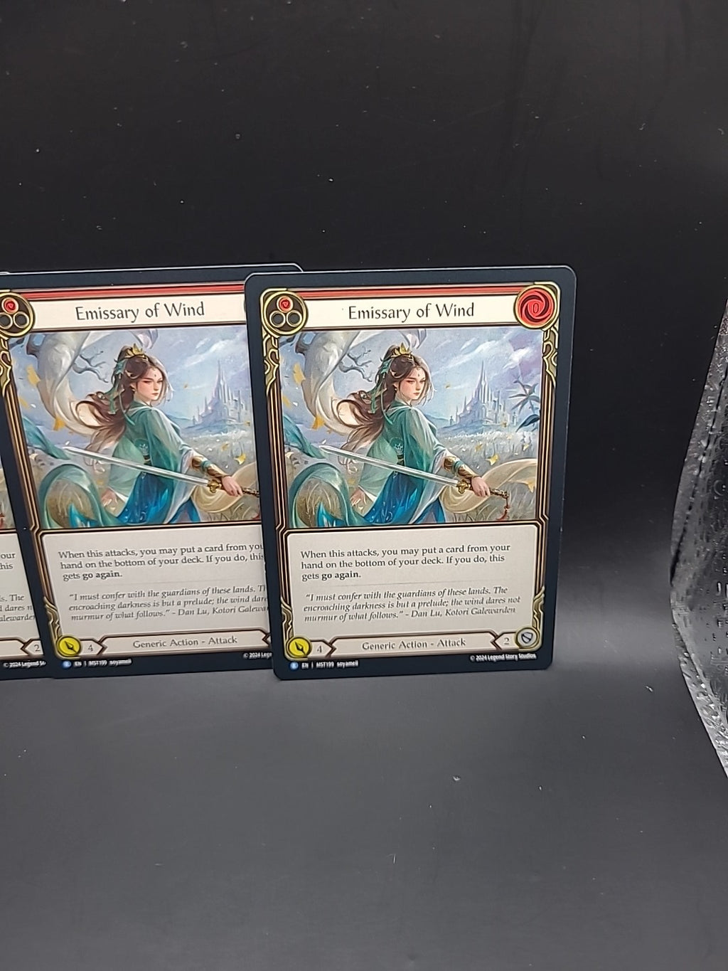 3 X Emissary of Wind Regular Cards - MST199 NM - FaB Flesh and Blood