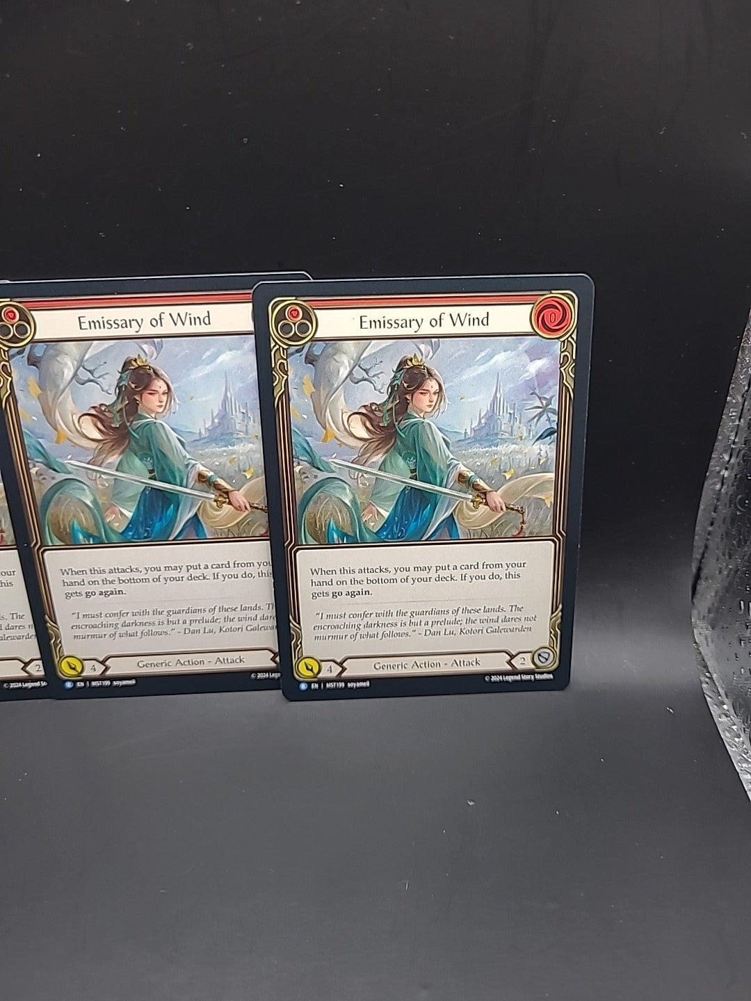 3 X Emissary of Wind Regular Cards - MST199 NM - FaB Flesh and Blood