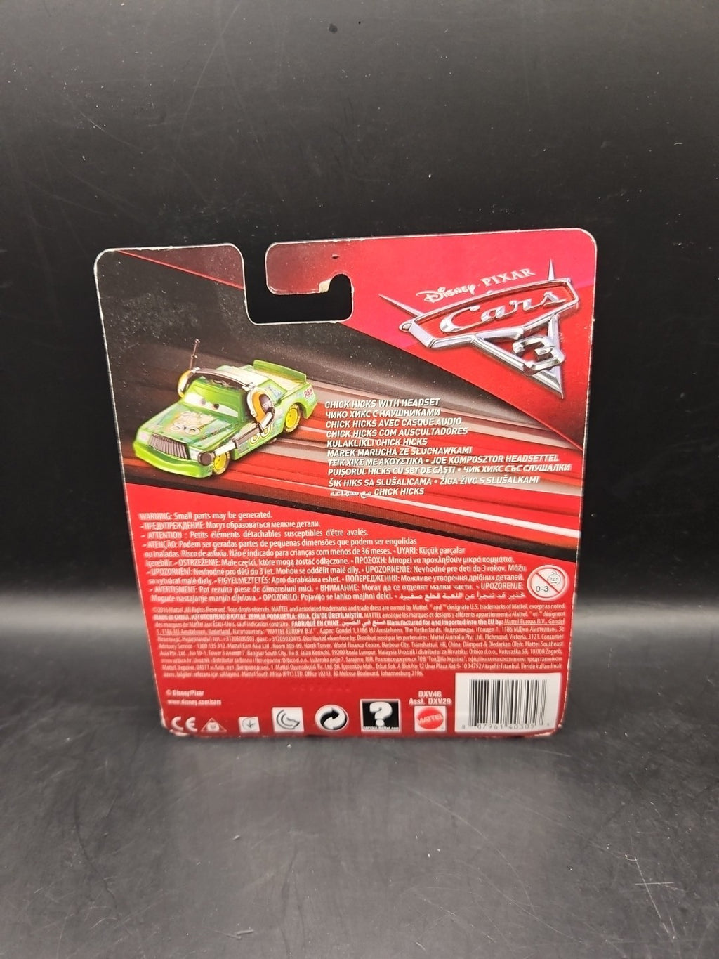 Disney Pixar Cars 3 Chick Hicks With Headset Mattel 2016