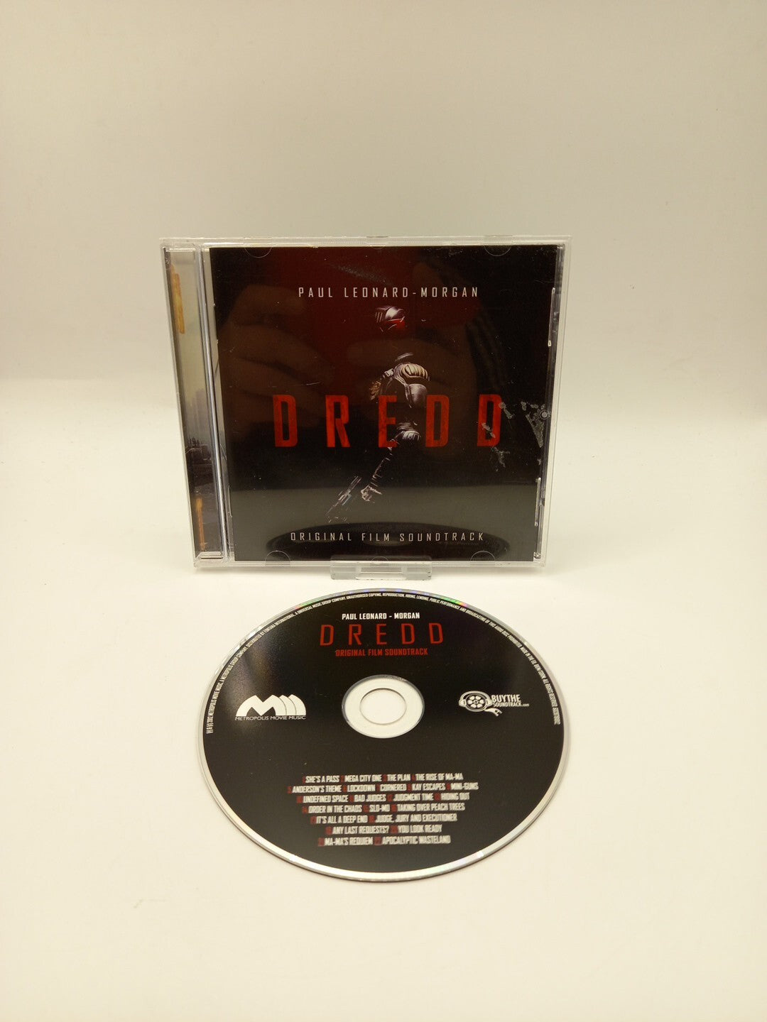 Dredd Original Film Soundtrack CD: By Paul Leonard- Morgan