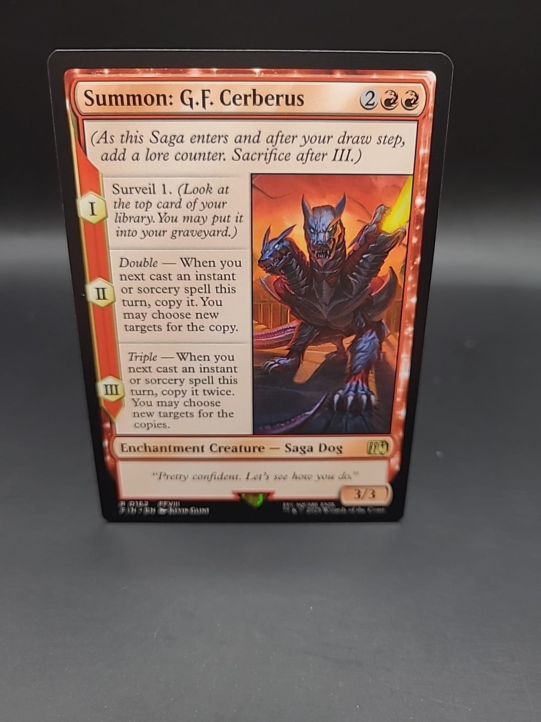 MTG Final Fantasy Cerberus Rare Card Summon G.F Foil R0162