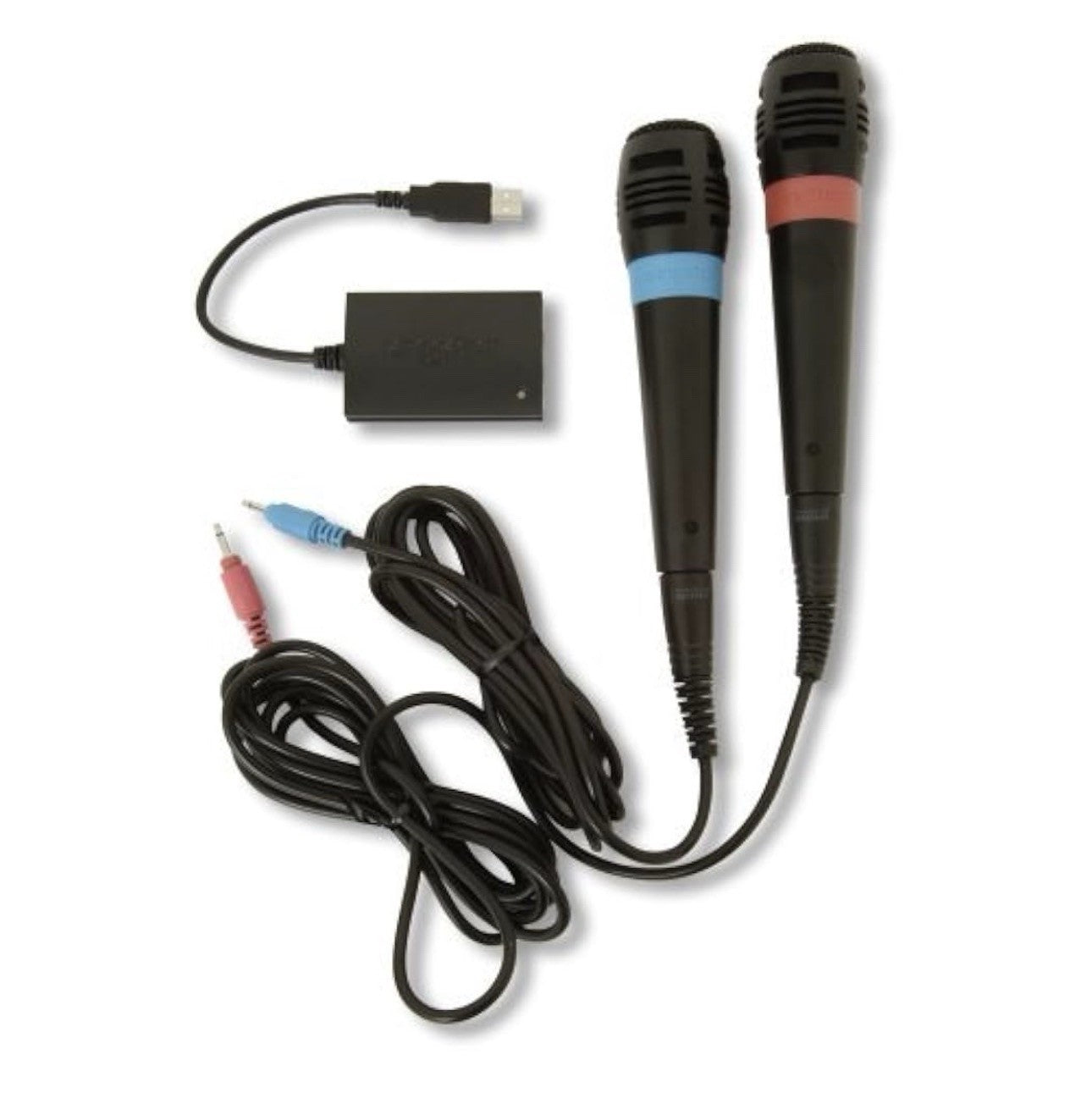 Official SingStar Microphones & USB Adapter For Sony PlayStation 2 PS2 PS3 PS4
