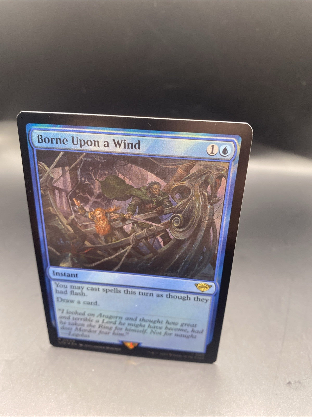 Borne Upon A Wind FOIL Magic The Gathering Rare Lord Of The Rings Middle MTG 44