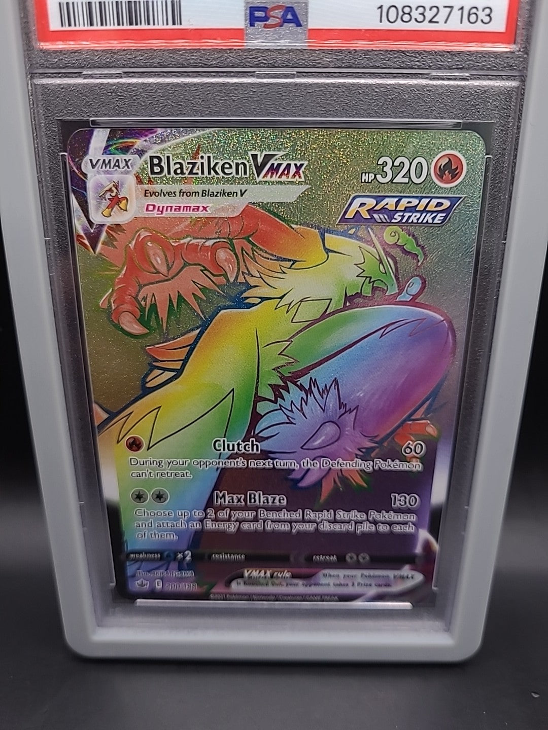 Pokémon SWSH Chilling Reign Blaziken VMAX 200/198 PSA 10