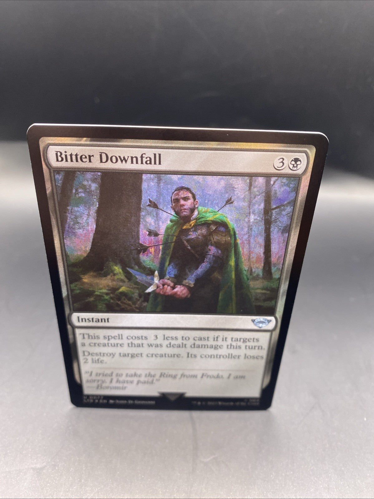 Bitter Downfall Foil MTG + Regular Card