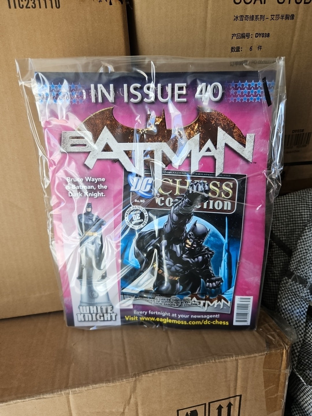 8 X EAGLEMOSS DC CHESS COLLECTION ISSUE 39 DEADSHOT BLACK PAWN - NEW JOBLOT