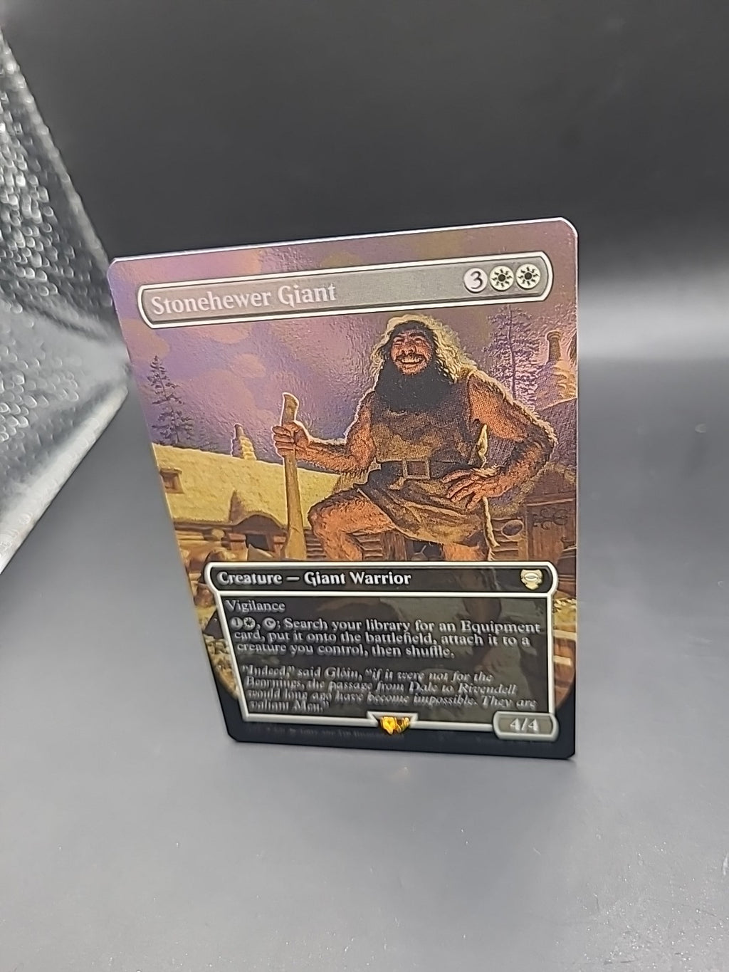 Stonehewer Giant *Silver Screen Foil Borderless* LTC NM Magic The Gathering MTG