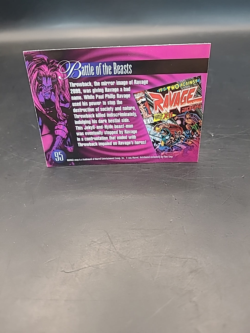 1995 Flair Marvel Annual Card 95 RAVAGE 2099