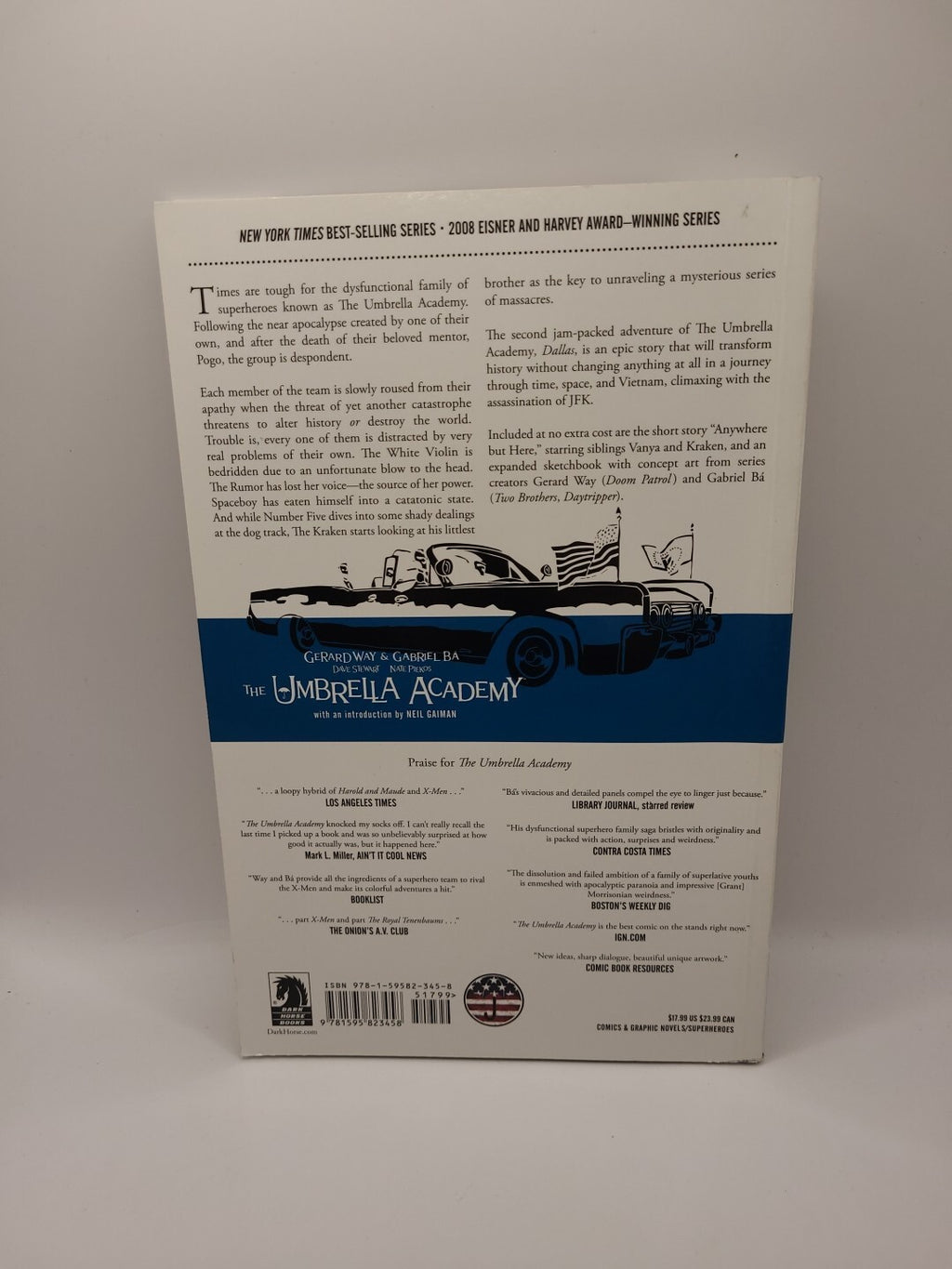 Umbrella Academy Volume 2: Dallas by Gerard Way (2009, Paperback)