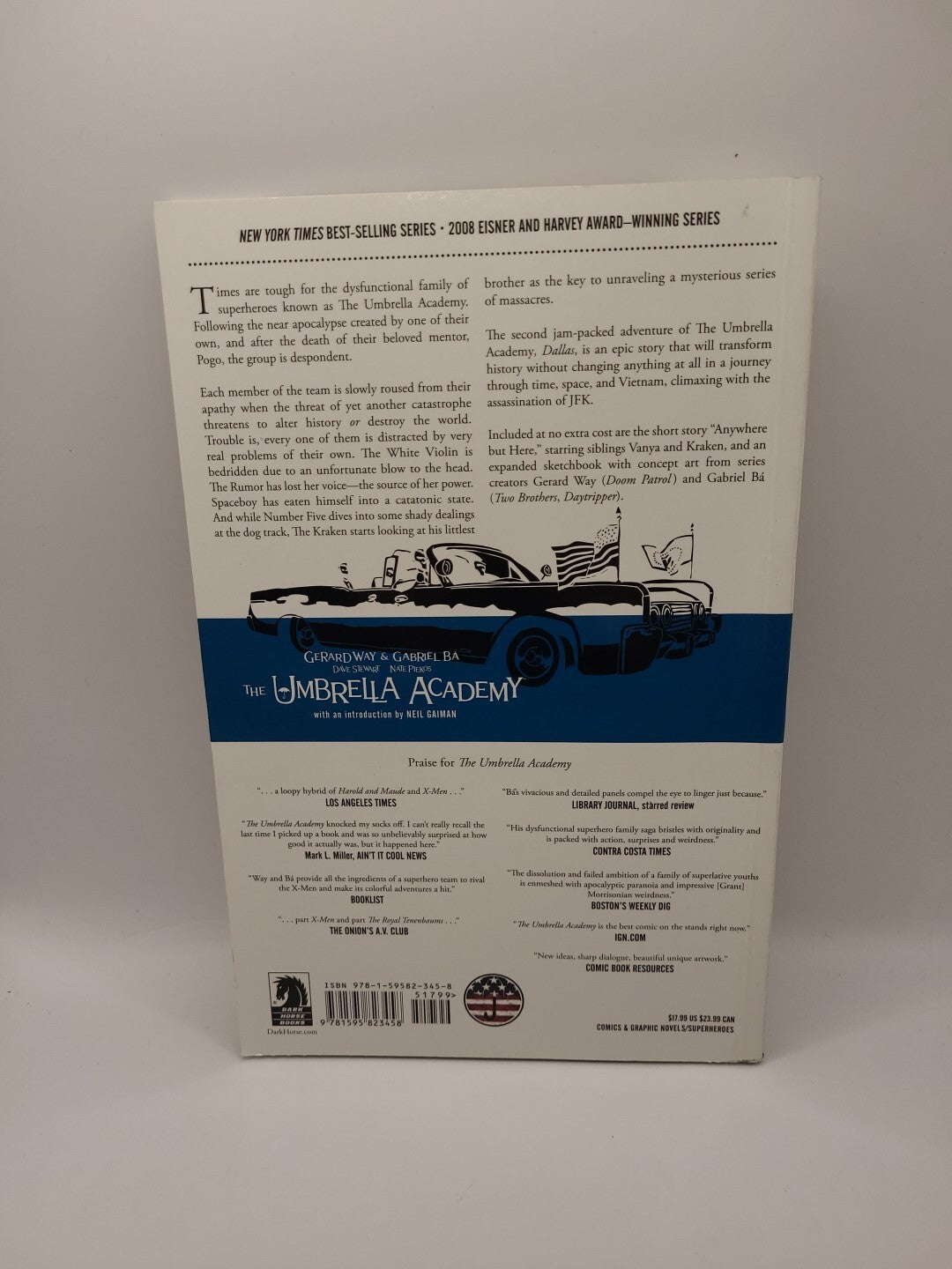 Umbrella Academy Volume 2: Dallas by Gerard Way (2009, Paperback)
