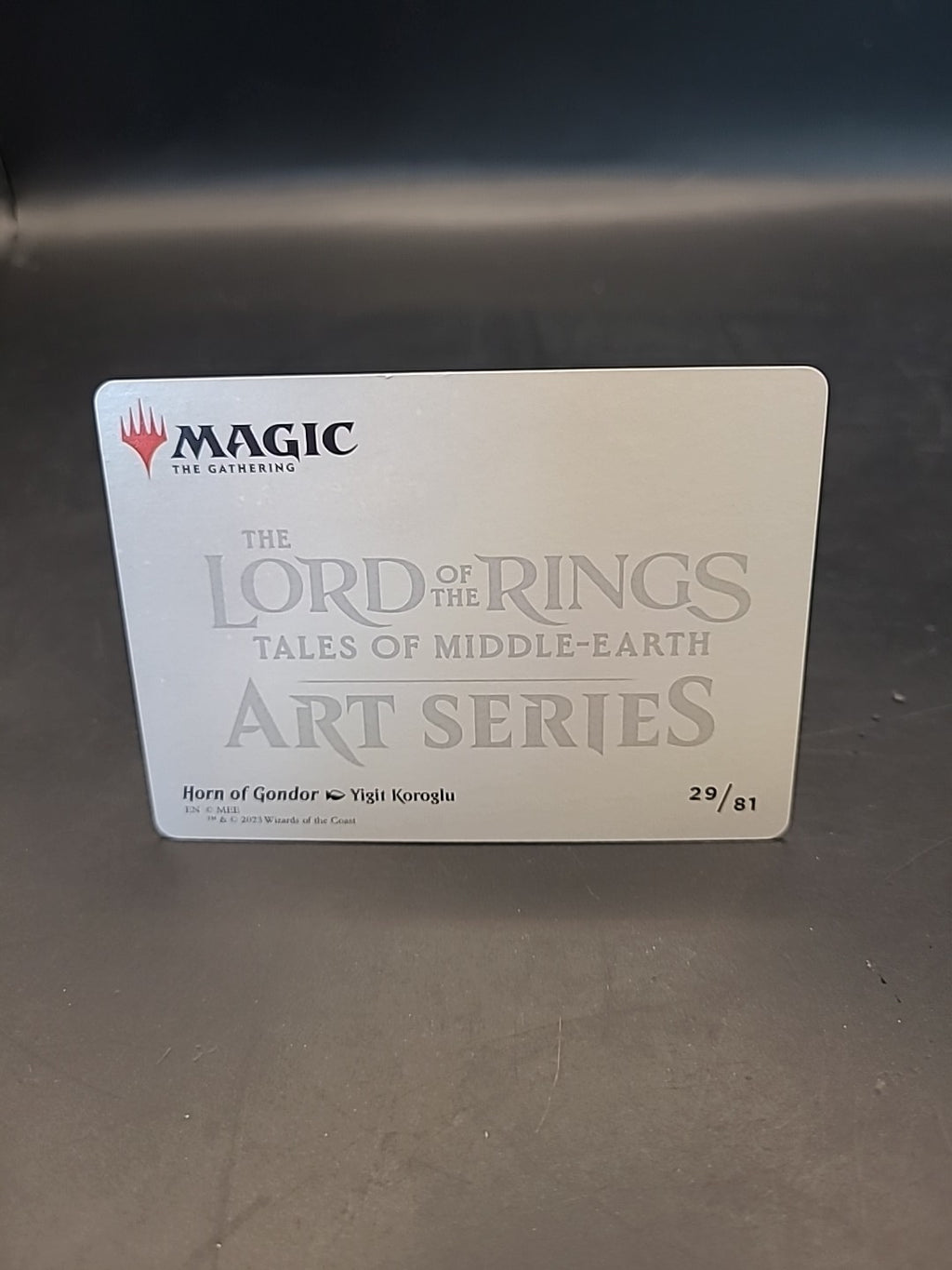 1x Art Series (29/81) - Horn of Gondor MTG The Lord of the Rings: Tales of Middl