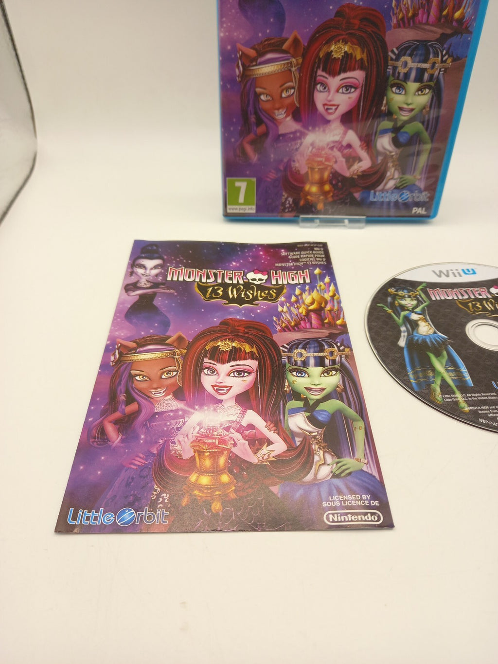 Monster High 13 Wishes Nintendo Wii U Game - Spanish Art Cover