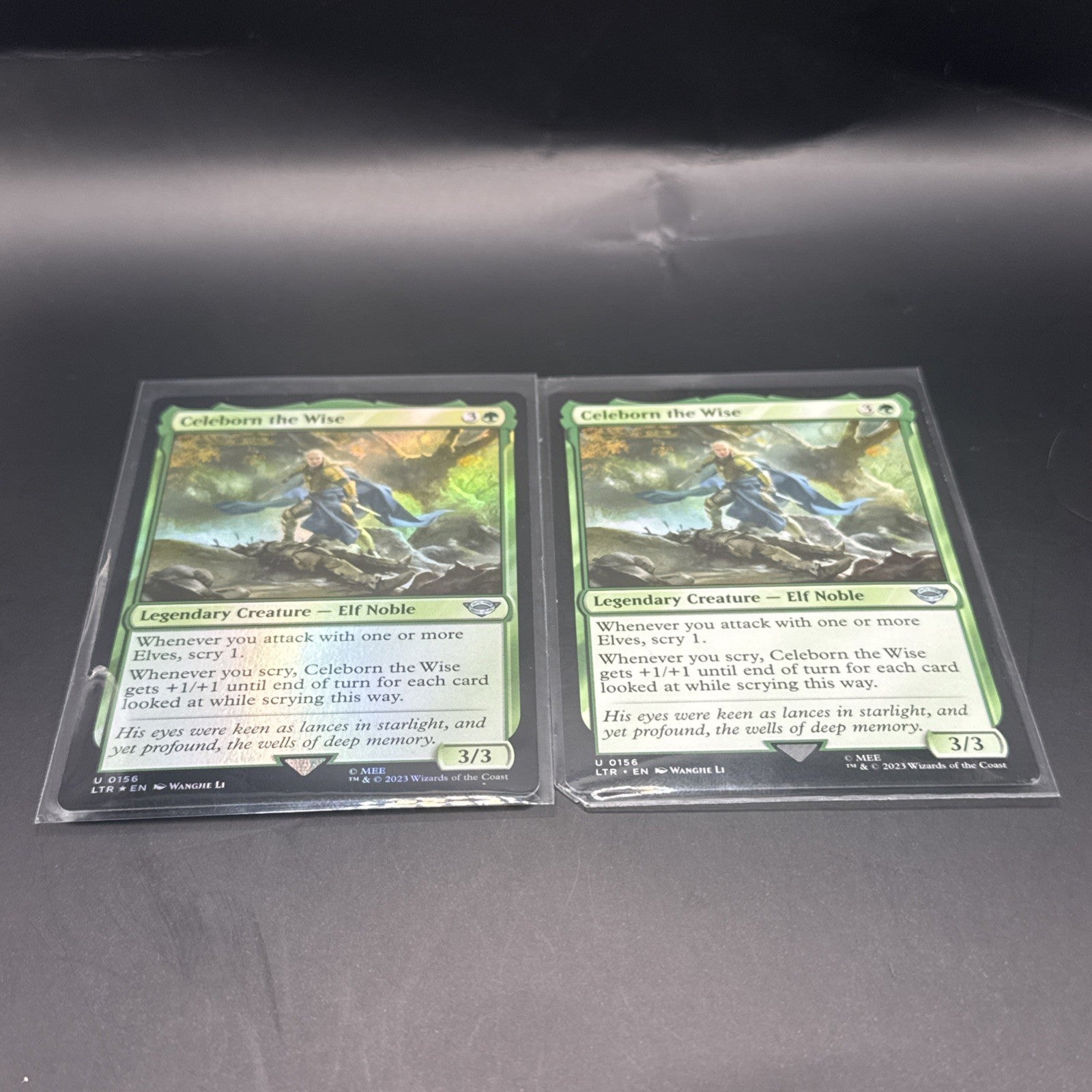 Celeborn the Wise FOIL , Lord of the Rings U0156 + 1 Regular Card