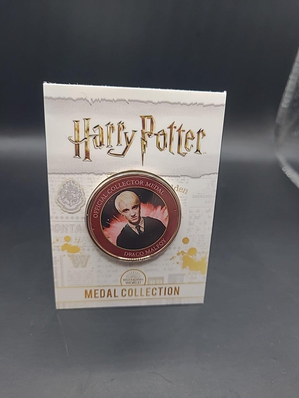 Harry Potter Official Medal Collection BURGANDY DRACO MALFOY