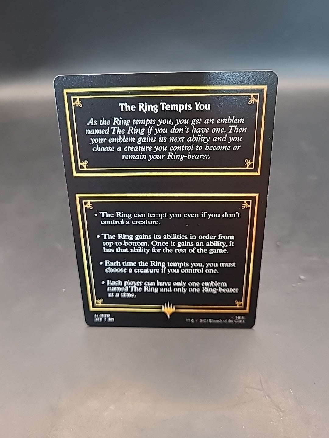 THE RING #13 The Lord of the Rings: Tales of Middle-earth Tokens