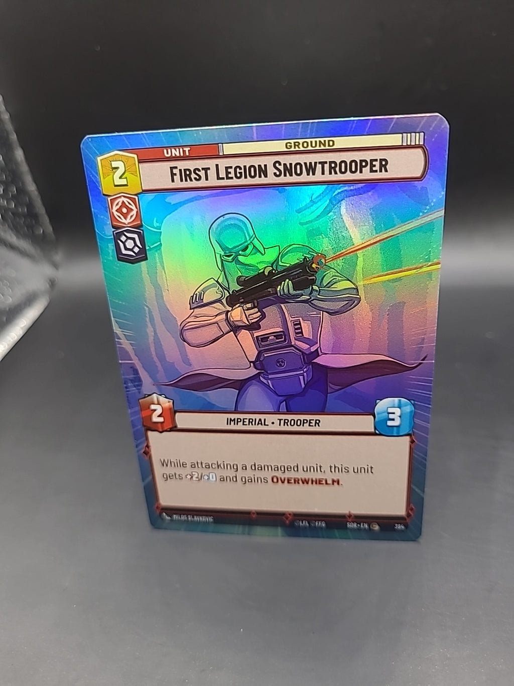 Star Wars Unlimited Foil Hyperspace Card #394 First Legion Snowtrooper