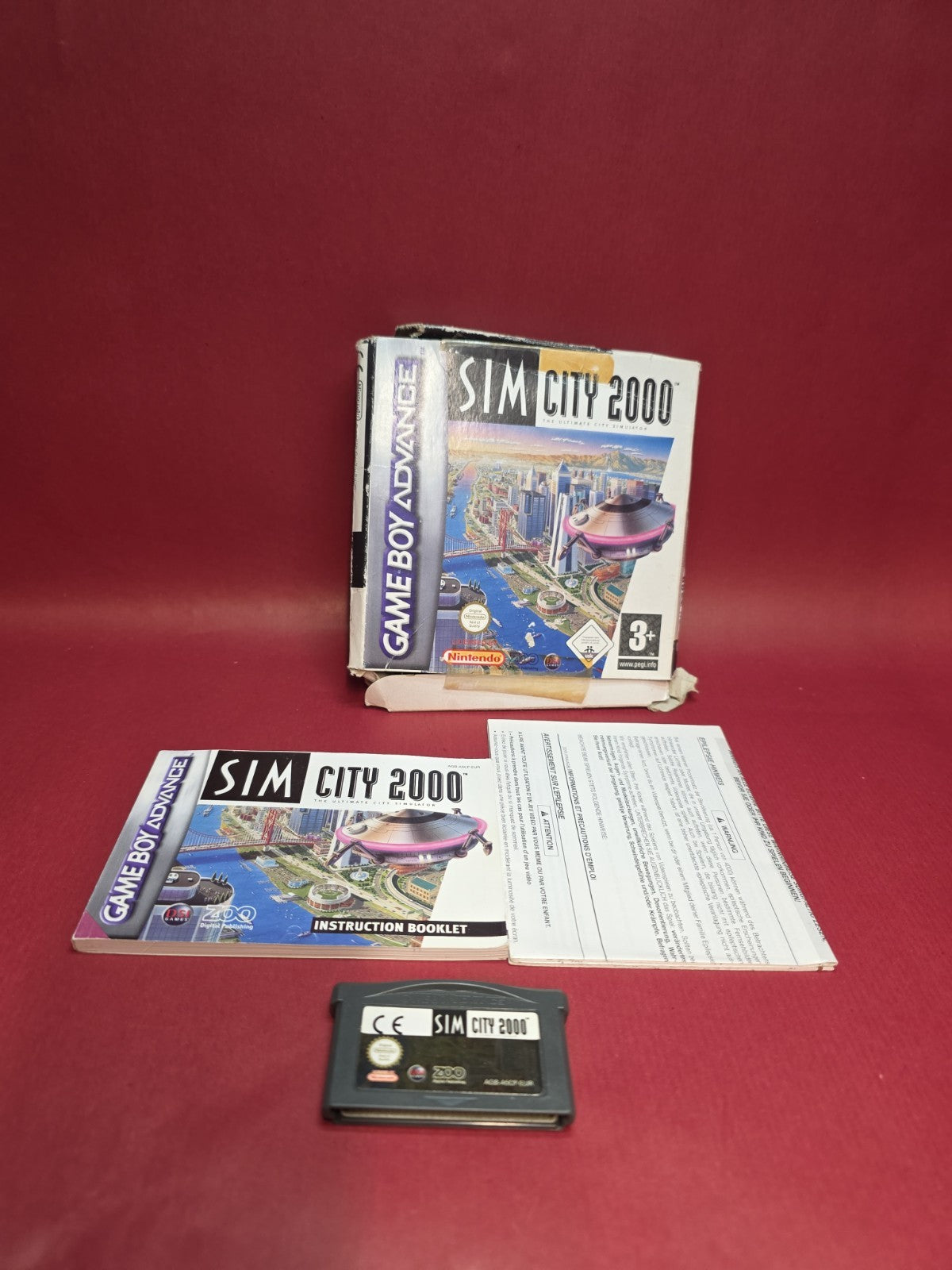 Sim City 2000 (Gameboy Advance) with box & instructions READ DESCRIPTION