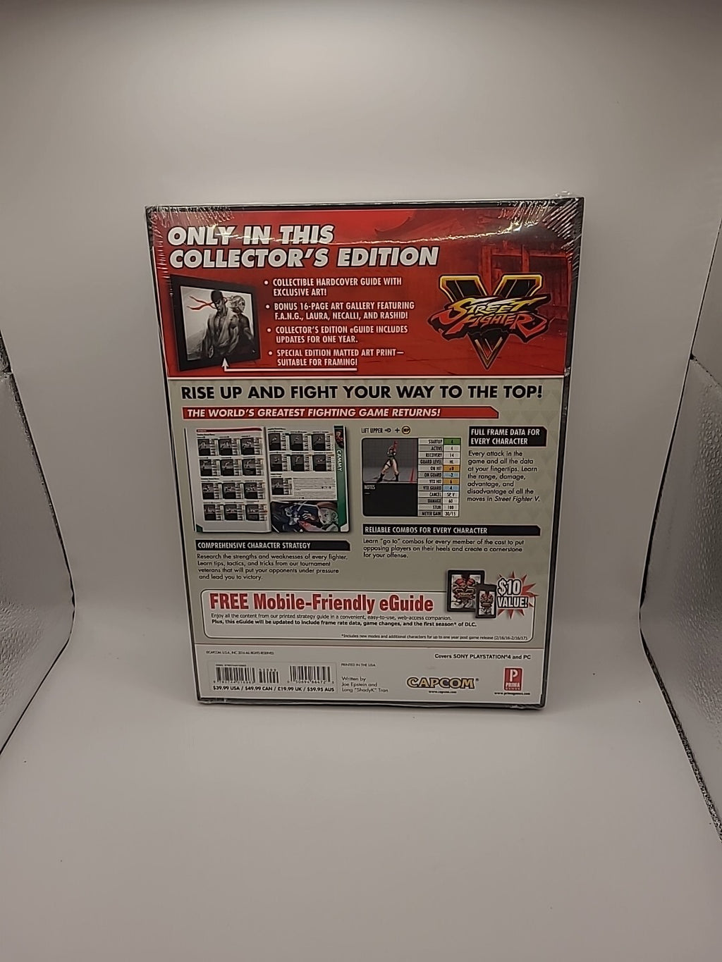 Street Fighter V Collector's Edition Game Guide Hardback Book
