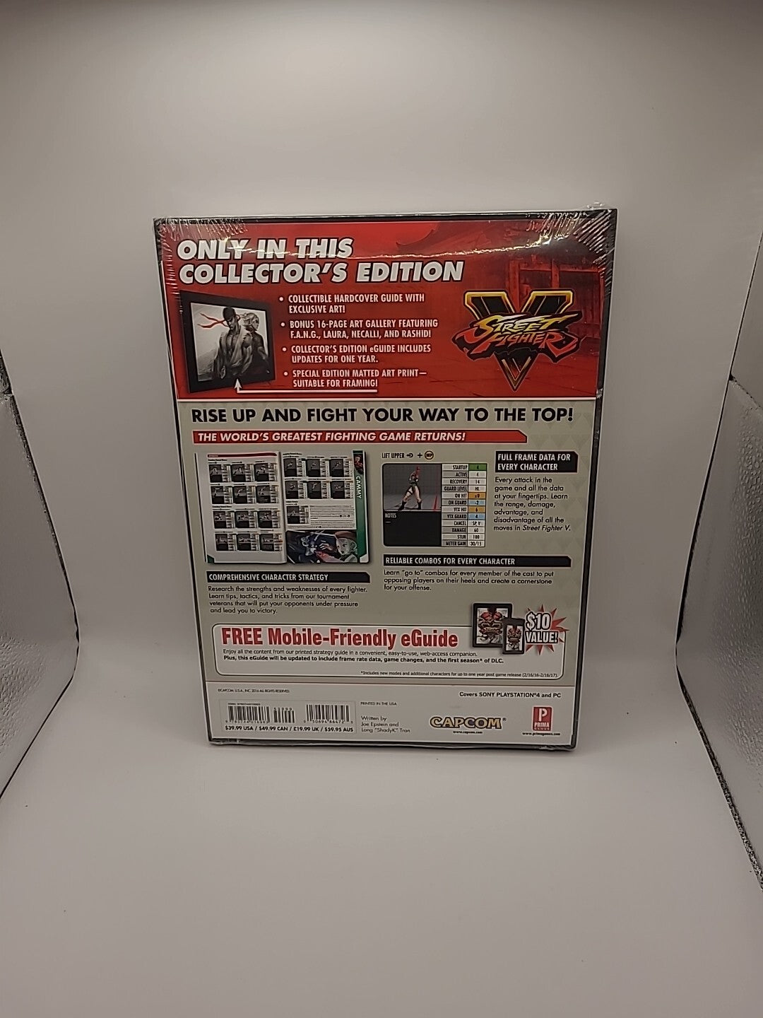 Street Fighter V Collector's Edition Game Guide Hardback Book