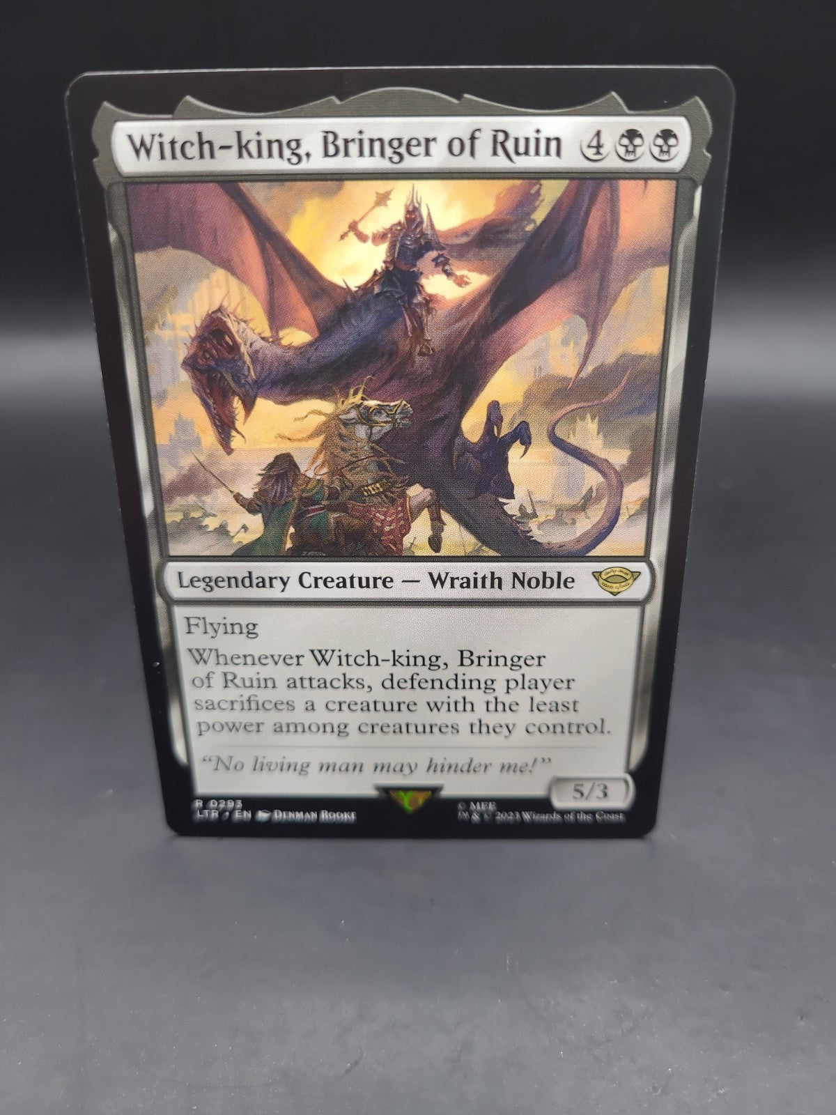 MTG Witch-King, Bringer Of Ruin 293 Rare Lord Of The Rings Card Regular