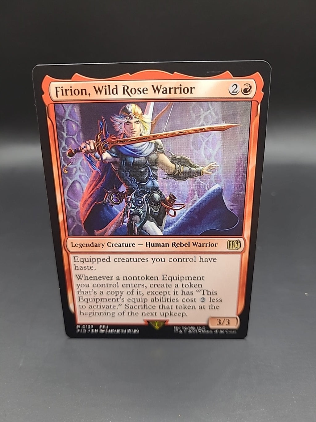 MtG Firion, Wild Rose Warrior R 0137 FIN Final Fantasy Magic Gathering
