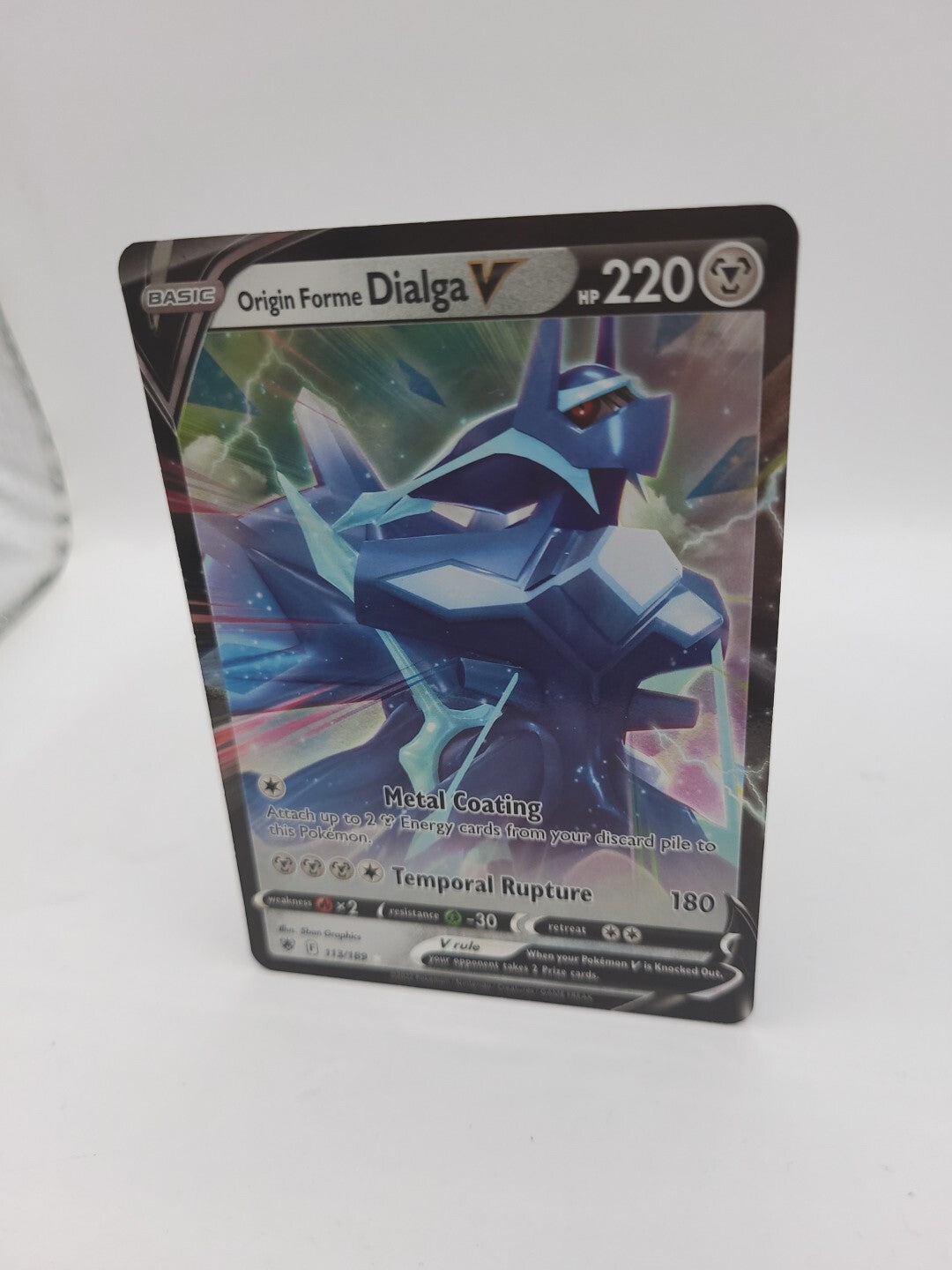 Pokemon Card Origin Forme Dialga V 113/189 Holo Astral Radiance