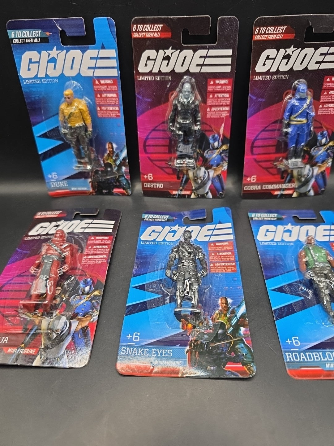 GI Joe Limited Edition Mini Figure Collection All 6 Figures New & Sealed
