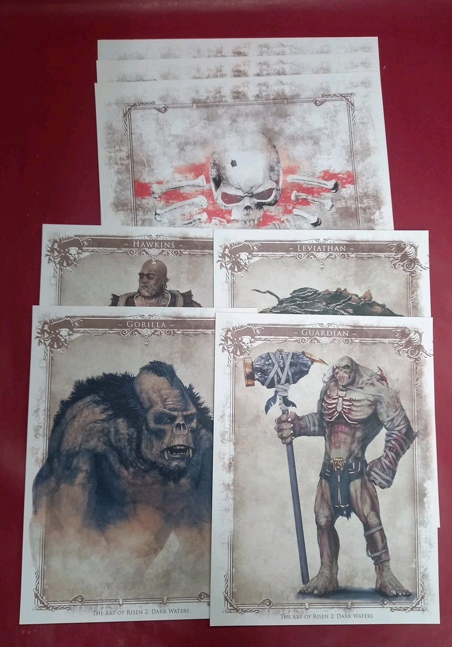 The Art Of Risen 2 Dark Waters Artwork Cards Collector's Edition Promo