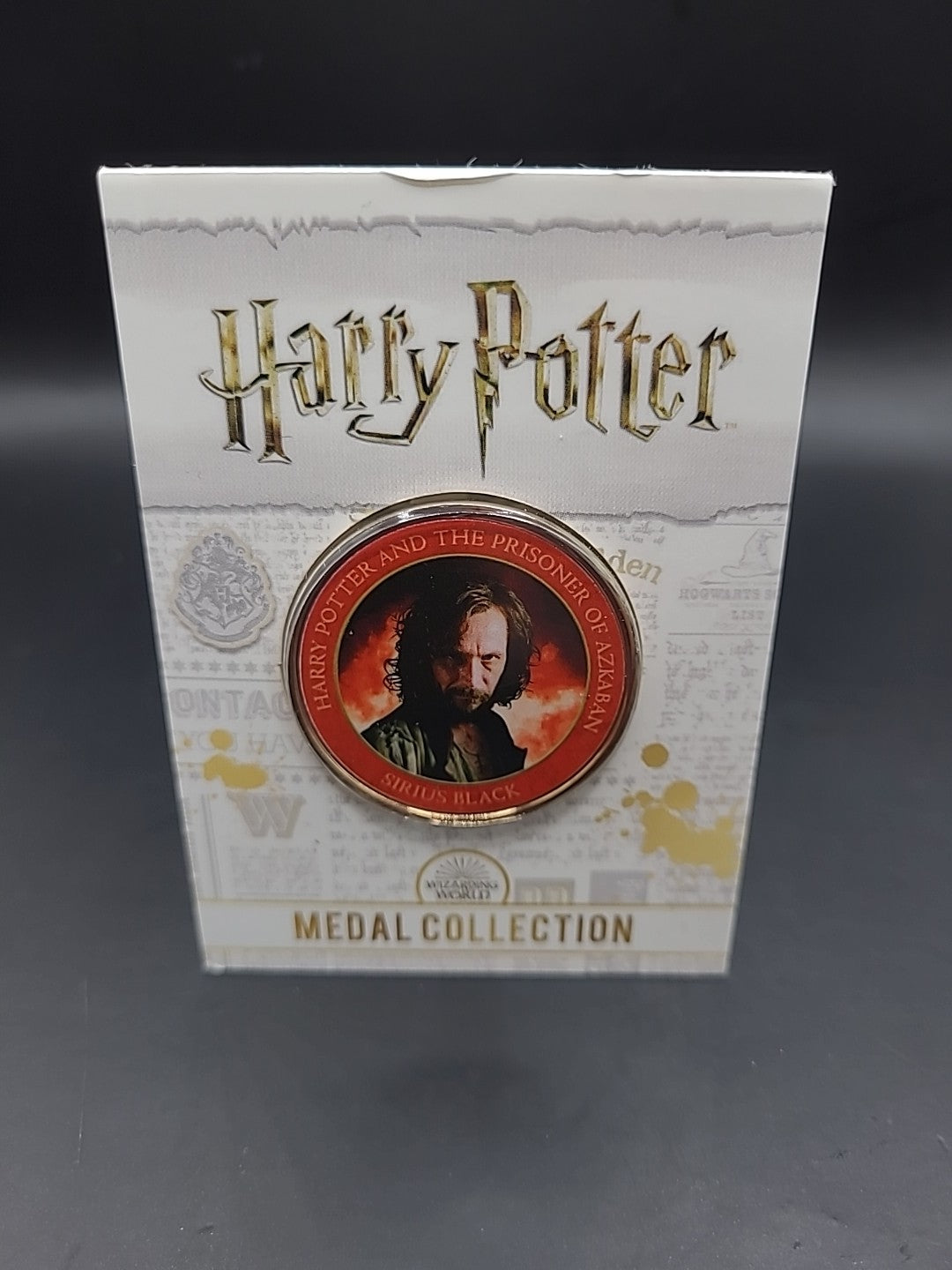 HARRY POTTER CARD WITH MEDAL SIRIUS BLACK GARY OLDMAN PRISONER OF AZKABAN COIN