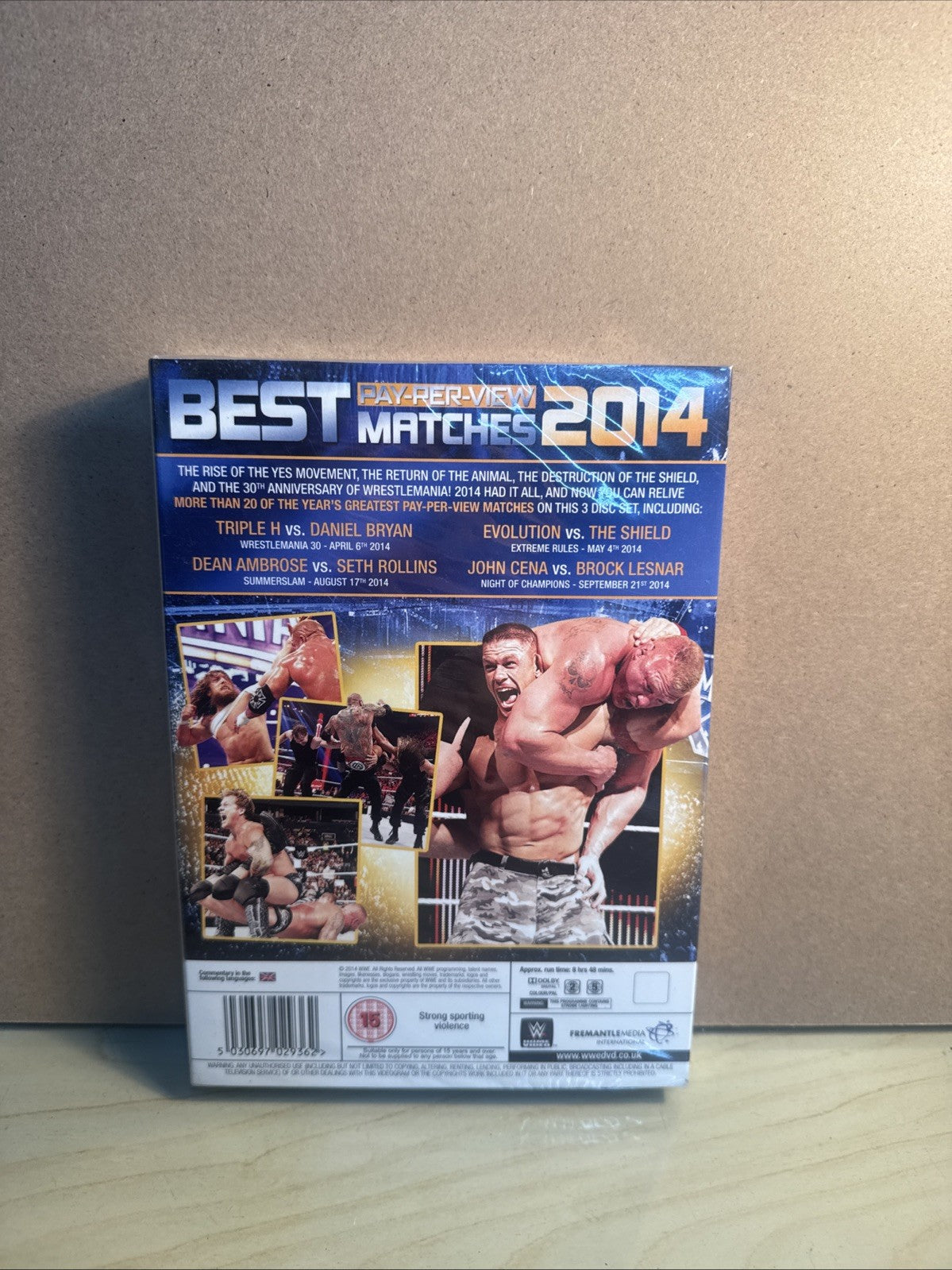WWE Best PPV Pay Per View Matches 2014 DVD 3 Disc Set New & Sealed