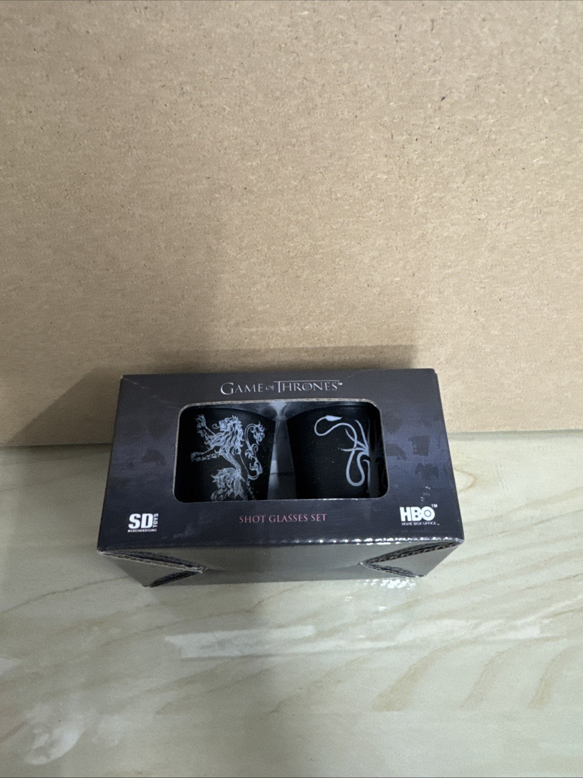 HBO official Game of Thrones Shot Glasses Set of 2