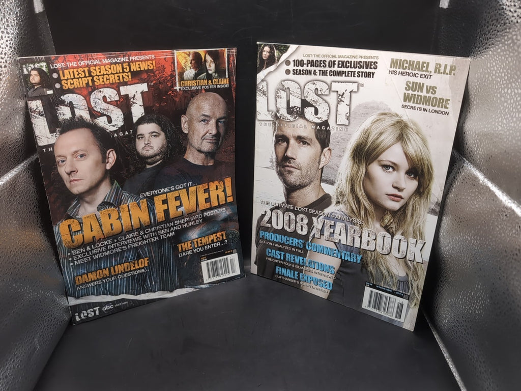 Lost Official Magazine #17 & #18 Cabin Fever & 2008 Yearbook