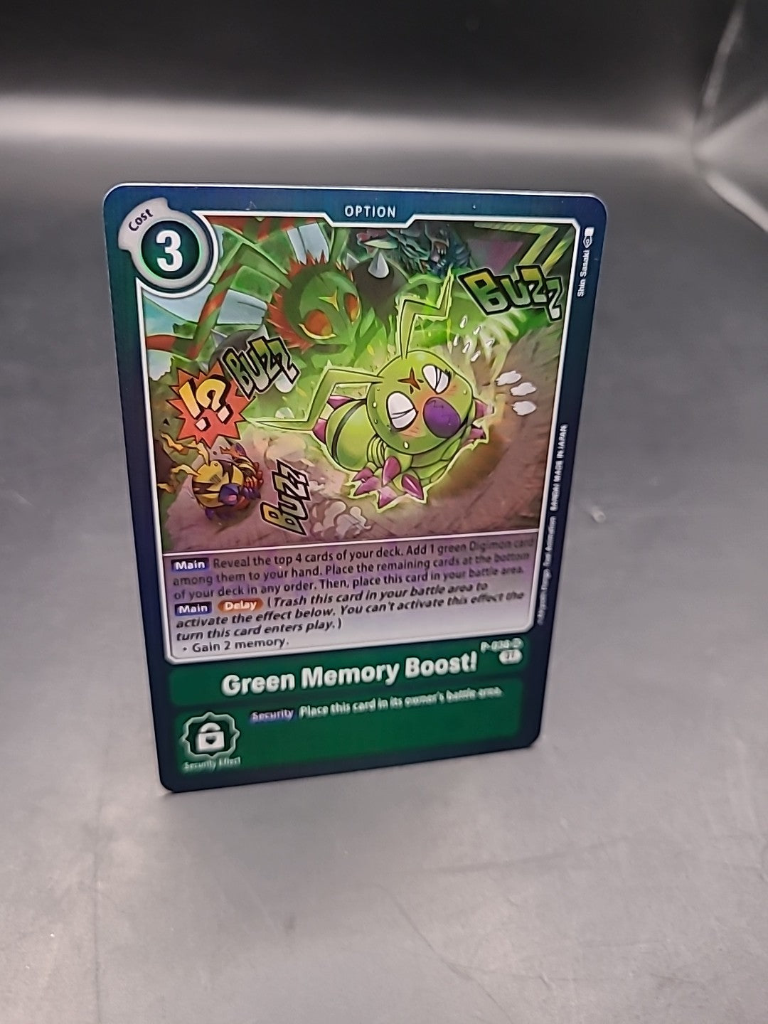 Green Memory Boost! P-038 SR - Digimon Trading Card Game Card 