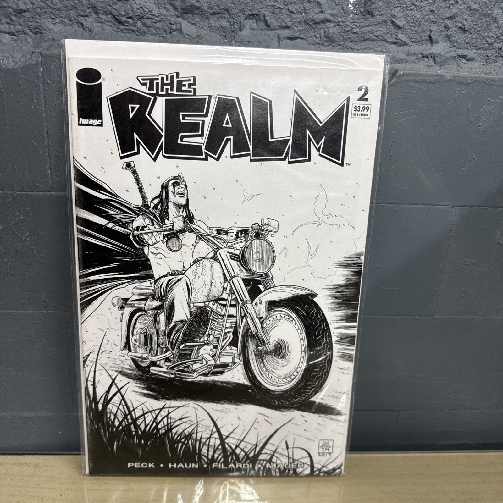 2017 Image Comics The Realm 2 Jeremy Haun B&W Tony Moore Homage Cover D Variant 