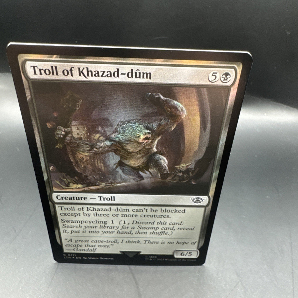 MTG Troll of Khazad-dum (Foil) Tales of Middle-Earth C0111 + 1 Regular Card
