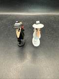 2010 Spy vs. Spy Mega Mini Figures  2.5inches Running Press set of 2 w/Mini Book