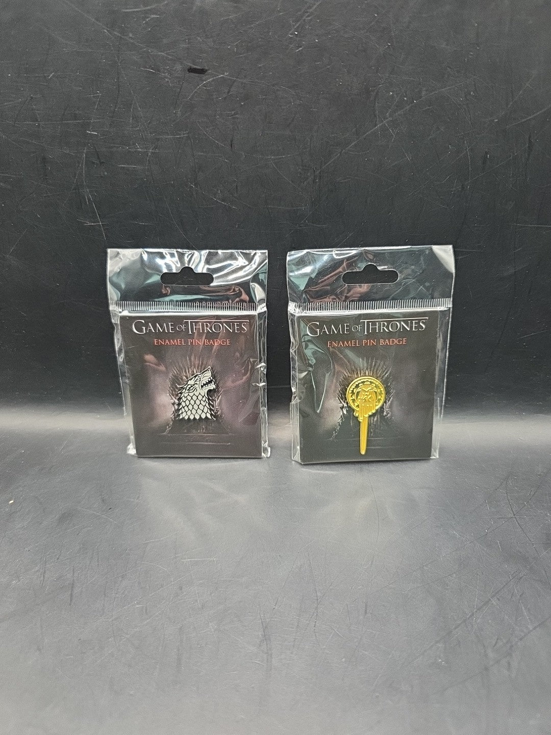 2 X Official Game Of Thrones Enamel Pin Badges