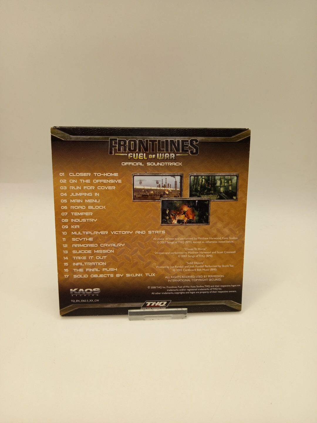 Frontlines Fuel Of War Official Soundtrack CD