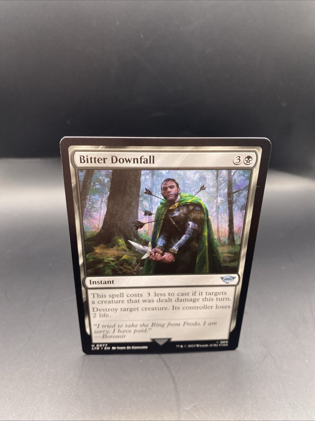 Bitter Downfall Foil MTG + Regular Card