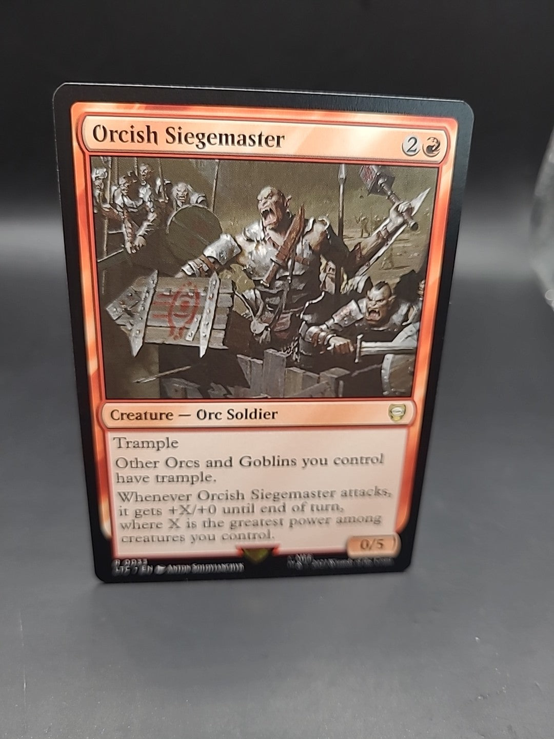 ORCISH SIEGEMASTER - Lord of the Rings - MTG - Magic the Gathering R 0033