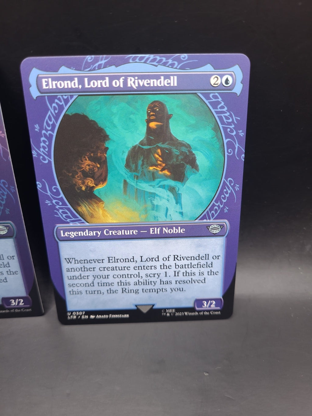 MTG Elrond, Lord of Rivendell (FOIL & Regular Showcase) Lord of the Rings M/NM 