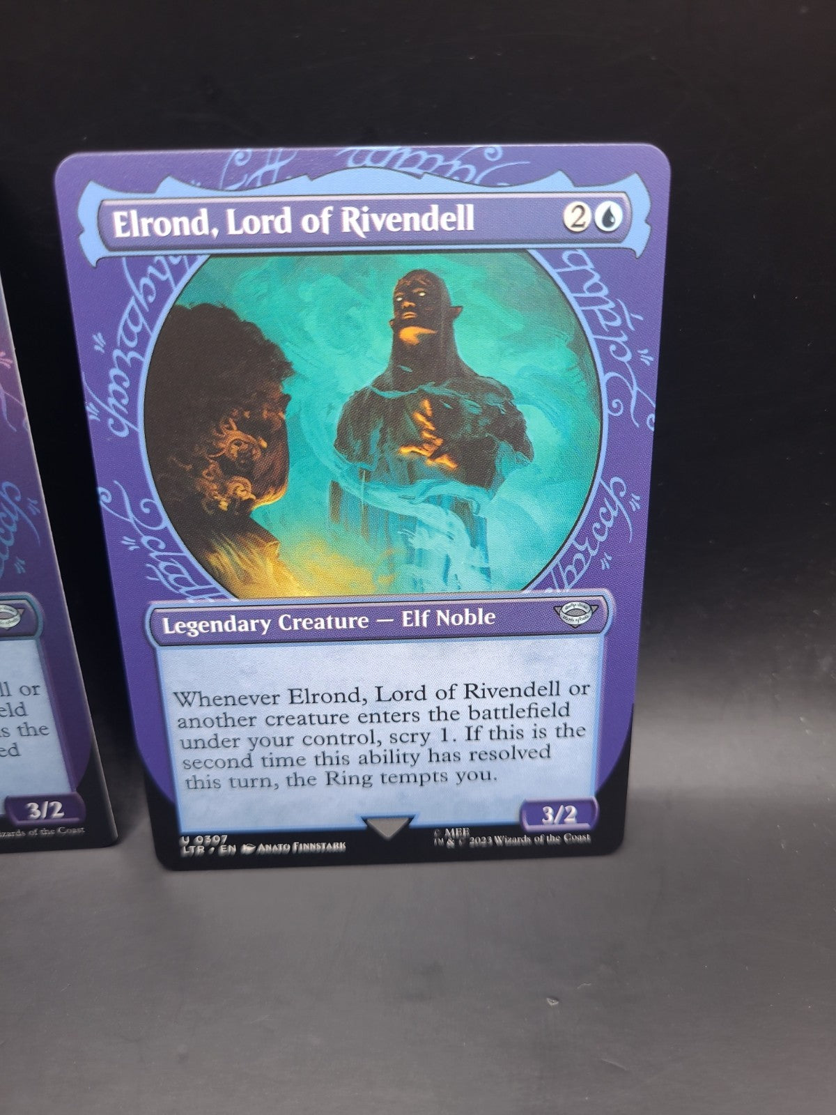 MTG Elrond, Lord of Rivendell (FOIL & Regular Showcase) Lord of the Rings M/NM 