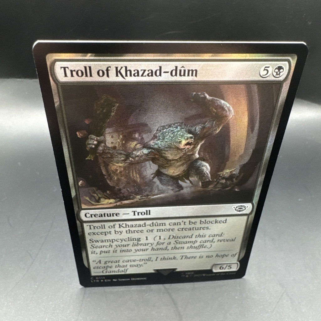 MTG Troll of Khazad-dum (Foil) Tales of Middle-Earth C0111 + 1 Regular Card