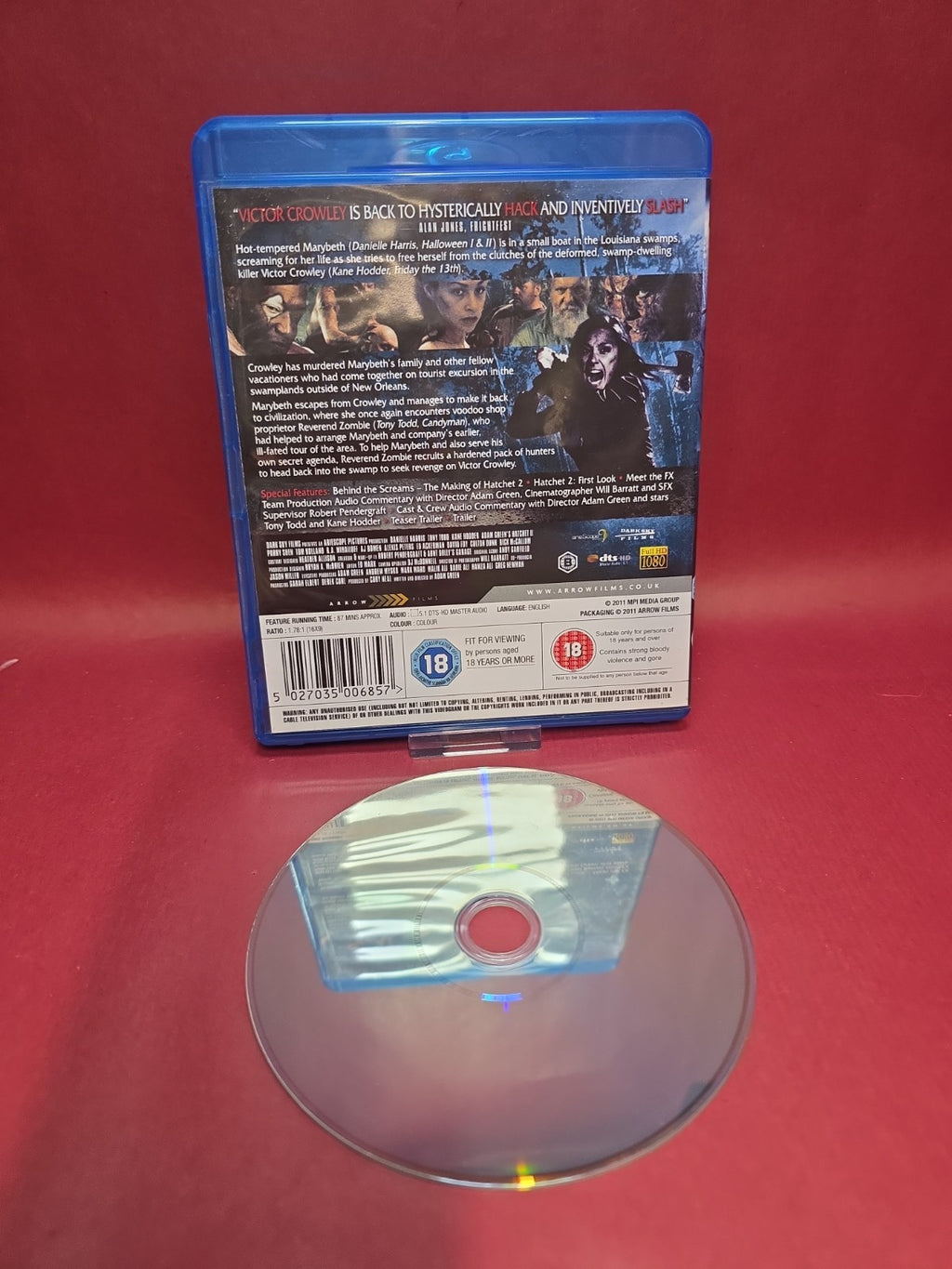 Hatchet 2 (Blu-ray, 2011) ARROW Video.   OOP. RARE