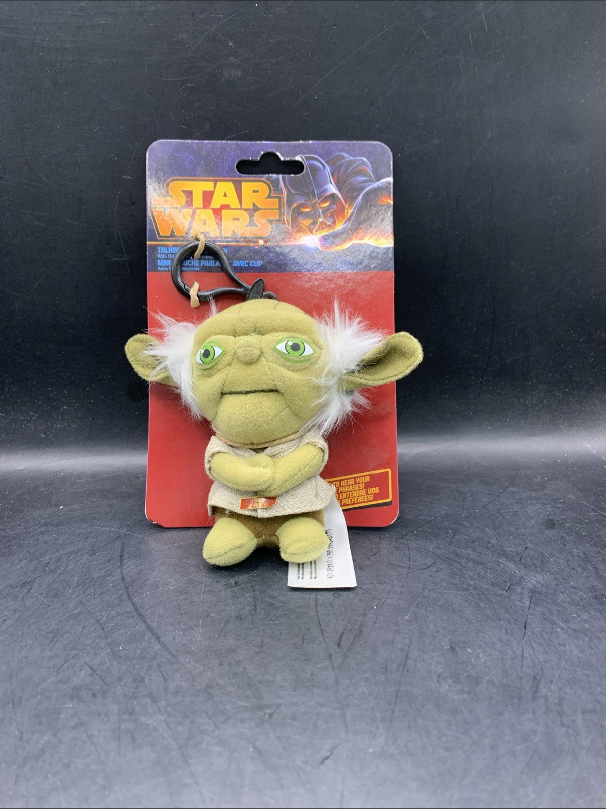 STAR WARS - YODA Talking Plush Clip On . Batteries replaced. 