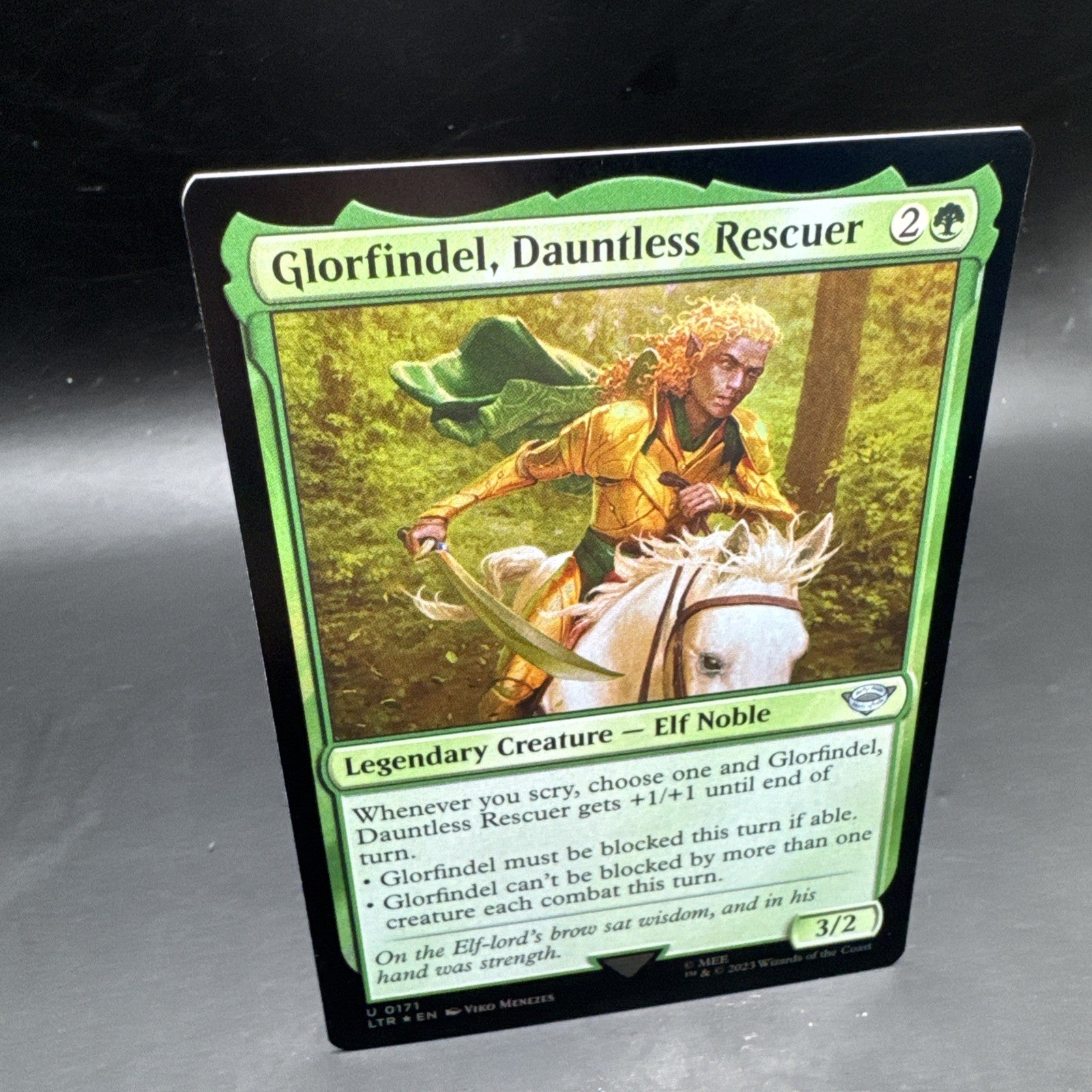Glorfindel Dauntless Rescuer FOIL , Lord of the Rings, MTG U0171