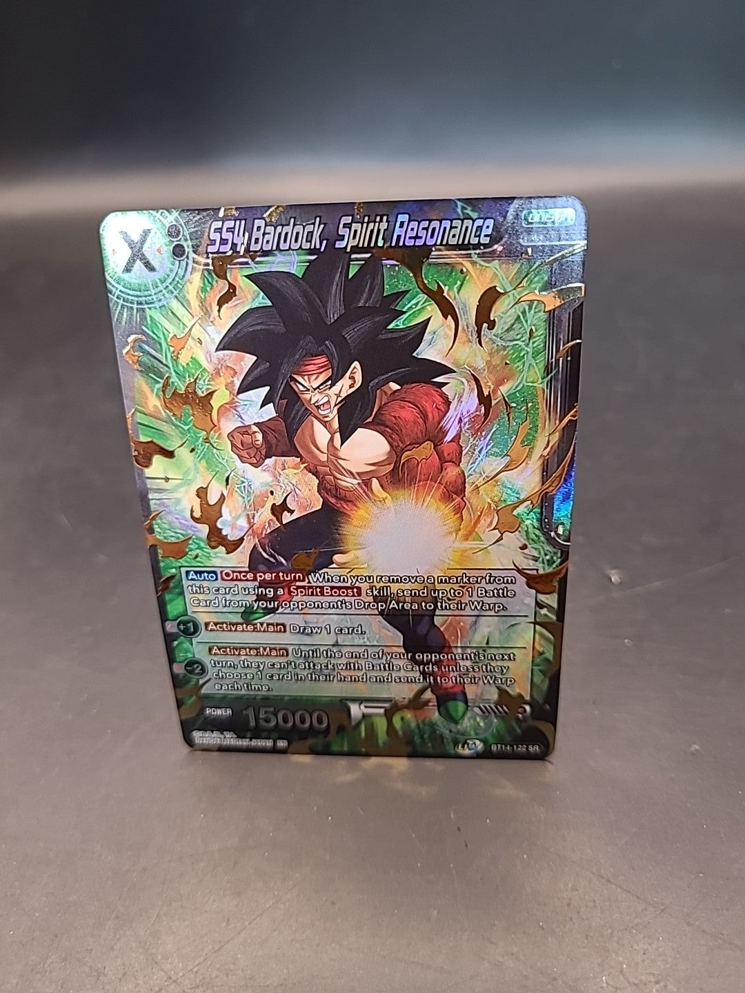 Dragon Ball Super Card Game - BT14-122 SR - SS4 Bardock, Spirit Resonance *NM*