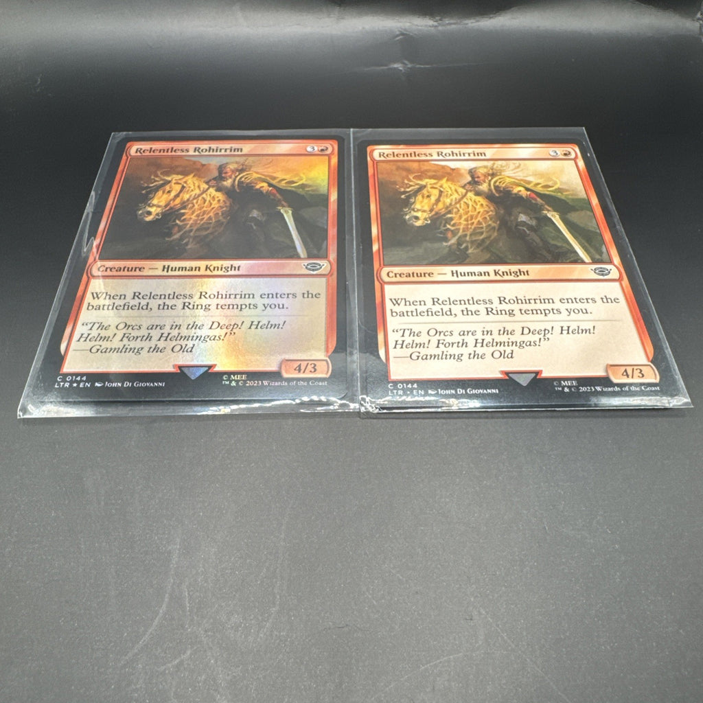 MTG Relentless Rohirrim (FOIL) C0144 + 1 Regular Card